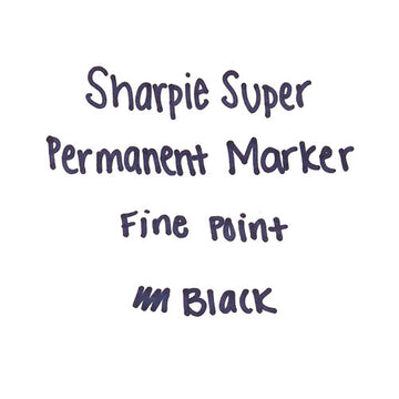 Sharpie® Super Permanent Marker, Fine Bullet Tip, Black, 6-pack freeshipping - TVN Wholesale